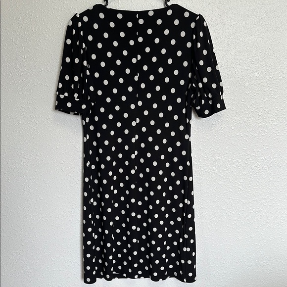 Tommy Hilfiger Polka Dot Black Shift Dress Size 6 - Picture 7 of 10